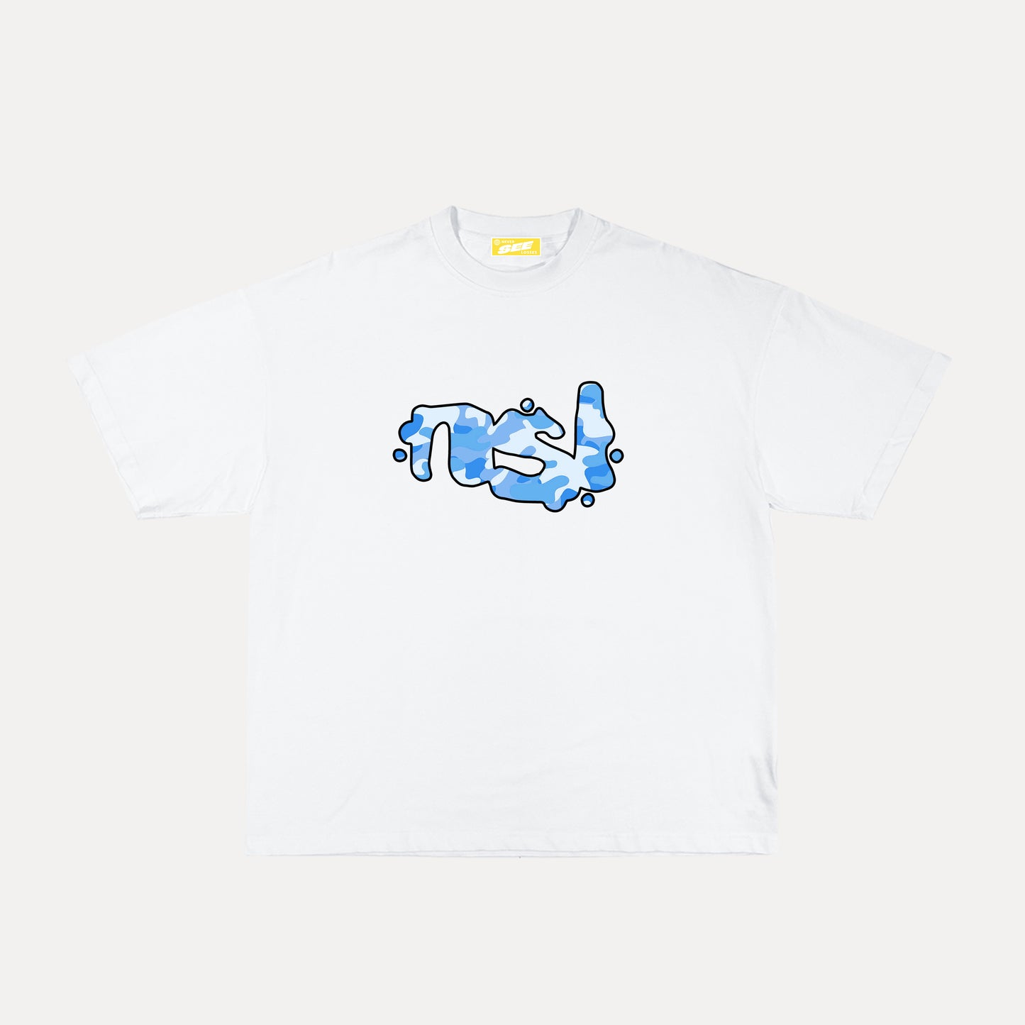 DESERT OPS GRAPHIC TEE - WHITE/BLUE CAMO