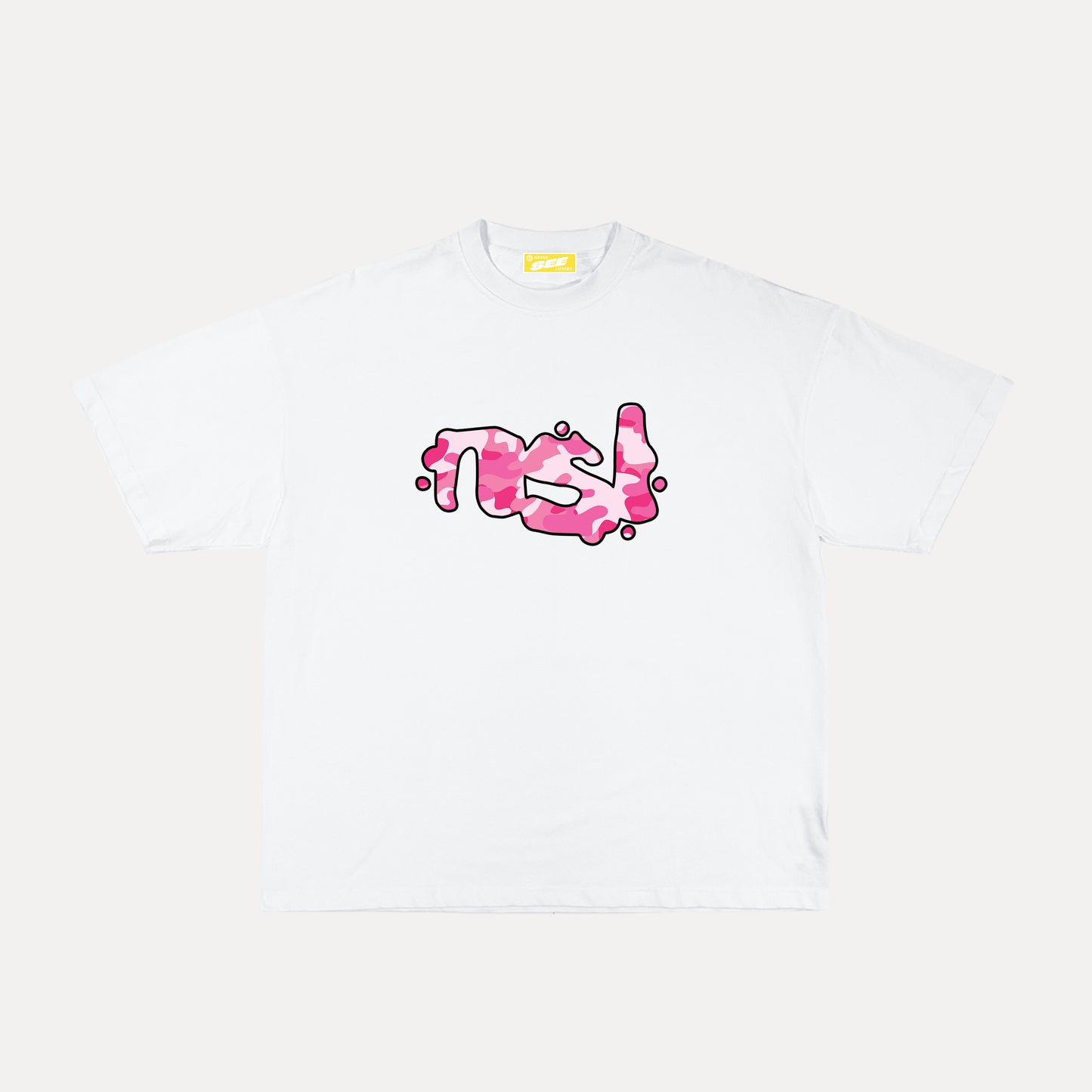 DESERT OPS GRAPHIC TEE - WHITE/PINK CAMO