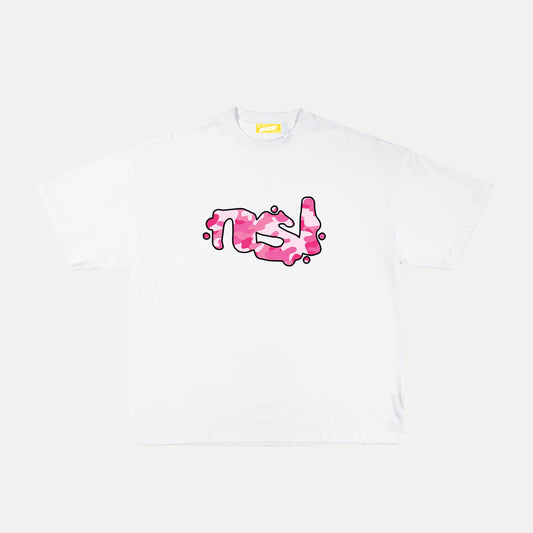 DESERT OPS GRAPHIC TEE - WHITE/PINK CAMO